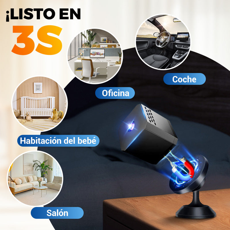 Mini Cámara de Seguridad HD Inteligente con Visión Nocturna