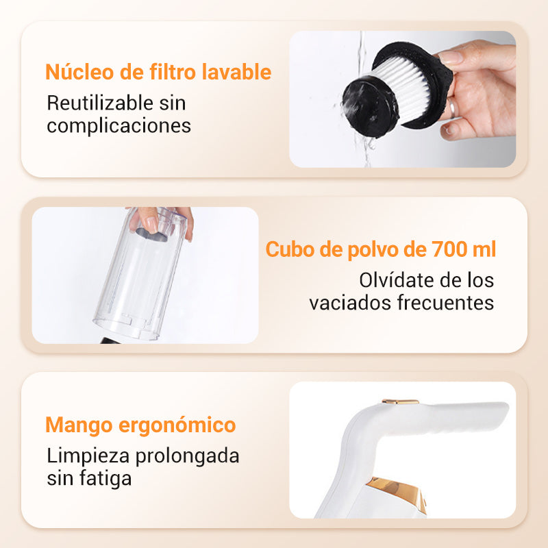 Aspirador sin cable multiusos para el hogar y el coche
